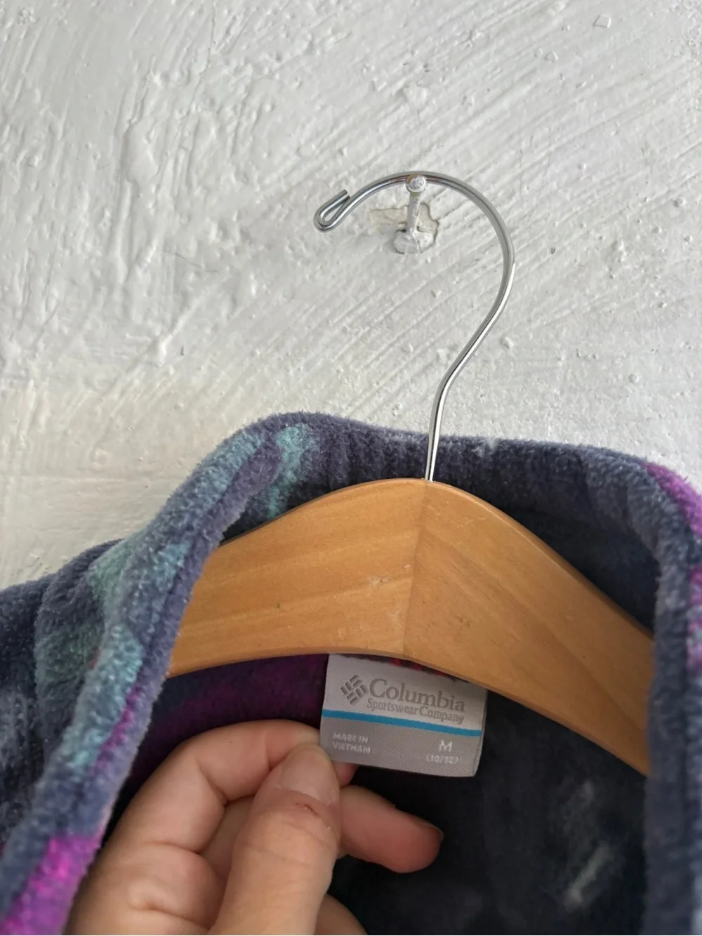 Columbia girls size M (8/9) fleece zip up